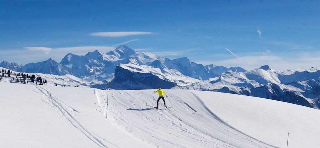 Cycle up Col de Joux Plane, XC Ski Higher